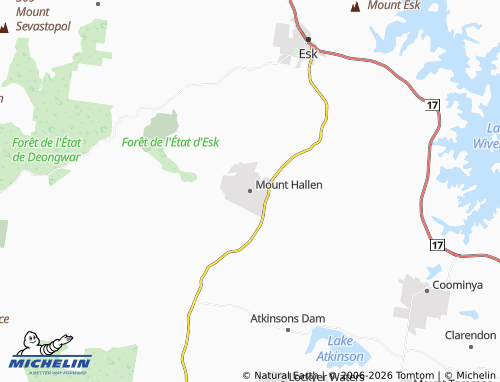 Mappa MICHELIN Mount Hallen - ViaMichelin