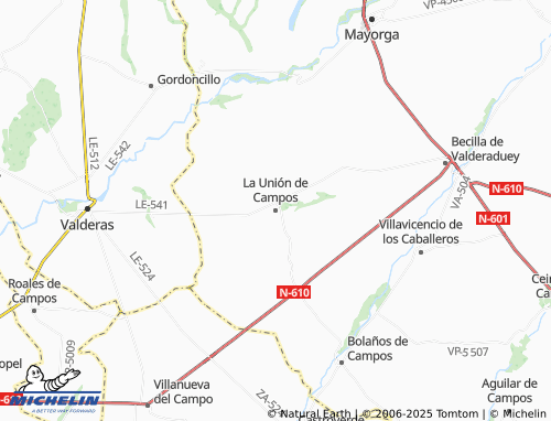 MICHELIN La Unión de Campos map - ViaMichelin