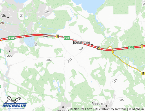 MICHELIN Kostivere map - ViaMichelin