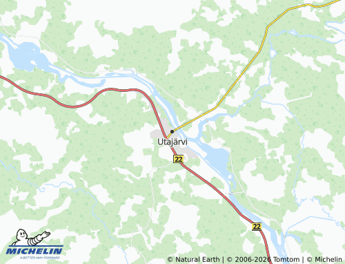 Carte MICHELIN Utajärvi - ViaMichelin