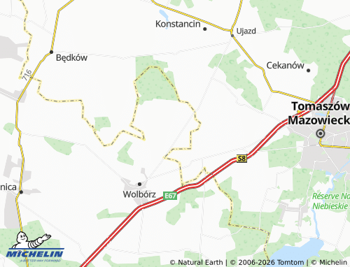 MICHELIN Komorniki map - ViaMichelin