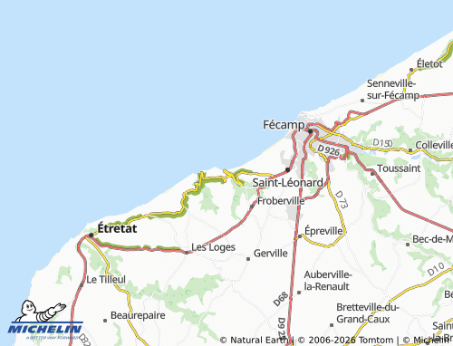 Mapa MICHELIN Yport - ViaMichelin