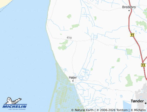 MICHELIN Sønder Sejerslev map - ViaMichelin