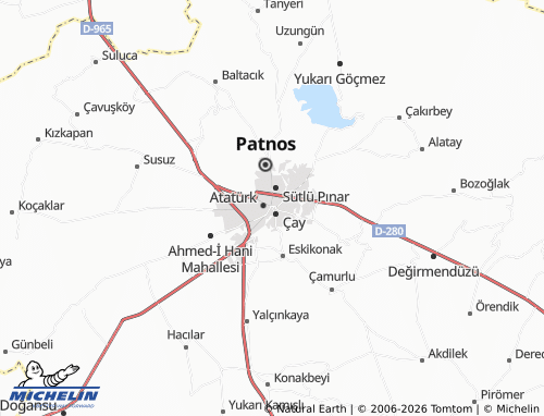 MICHELIN İnönü map - ViaMichelin