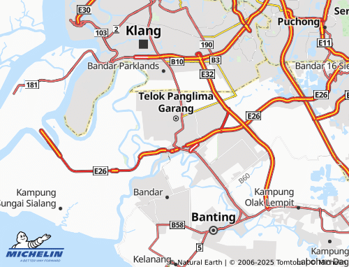 MICHELIN Taman Aman map - ViaMichelin