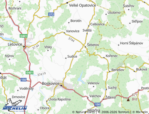 Mapa MICHELIN Vážany - ViaMichelin