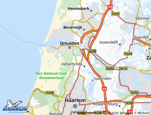 Mapa MICHELIN Driehuis - ViaMichelin