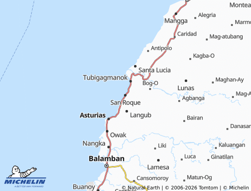 Mappa MICHELIN San Roque - ViaMichelin