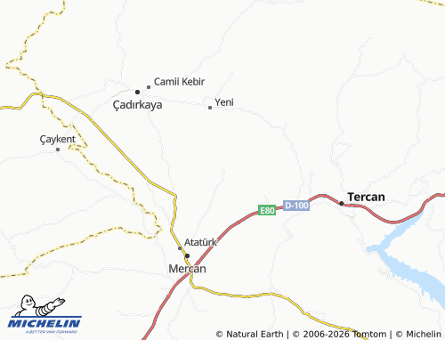 Mappa MICHELIN Çatakdere - ViaMichelin