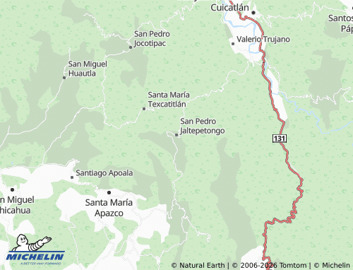 MICHELIN San Pedro Jaltepetongo map - ViaMichelin