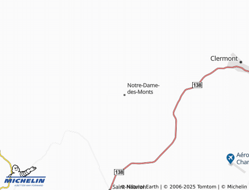 MICHELIN Notre-Dame-des-Monts map - ViaMichelin