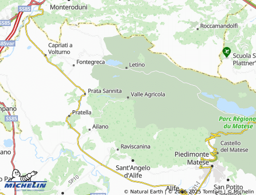 MICHELIN-Landkarte Valle Agricola - ViaMichelin