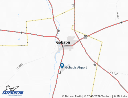 MICHELIN-Landkarte Gobabis Extension 5 - ViaMichelin