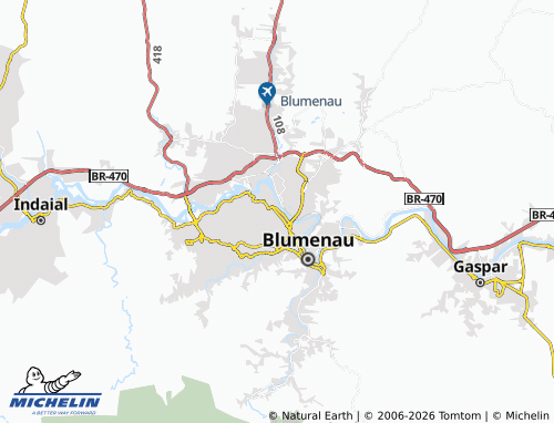 MICHELIN Itoupava Seca map - ViaMichelin