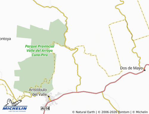MICHELIN Cainguás map - ViaMichelin
