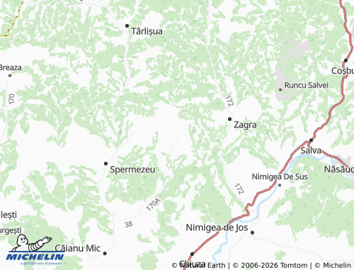 MICHELIN Perișor map - ViaMichelin