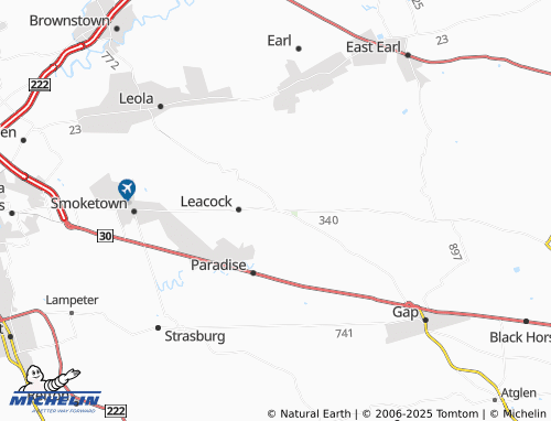 Carte MICHELIN Intercourse - ViaMichelin
