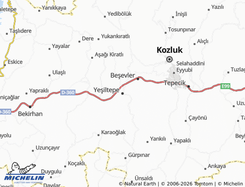 MICHELIN Yeşiltepe map - ViaMichelin