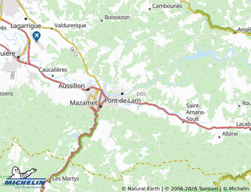 Carte MICHELIN Bout-du-Pont-de-Larn - ViaMichelin