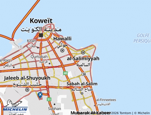 MICHELIN Al Salmiyah 12 map - ViaMichelin