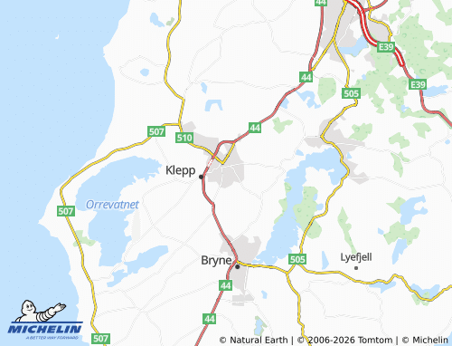 Carte MICHELIN Kleppe - ViaMichelin