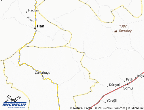 MICHELIN Muratkoru map - ViaMichelin