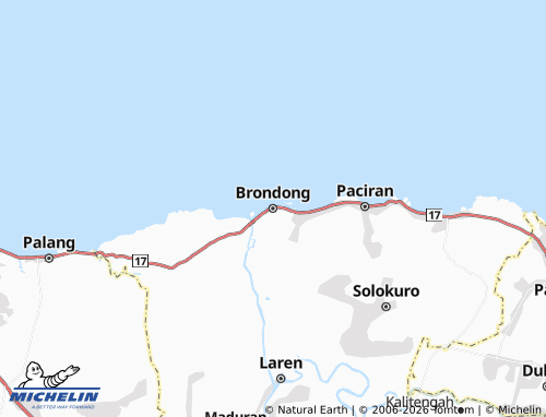 MICHELIN Brondong map - ViaMichelin