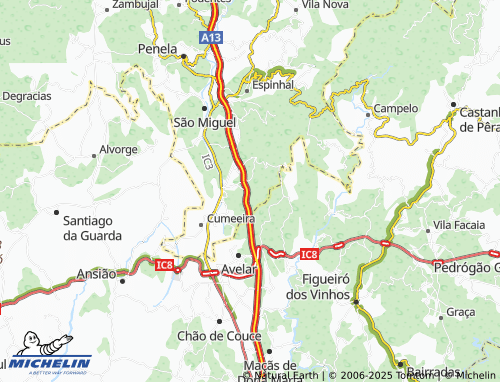 MICHELIN Bouça map - ViaMichelin