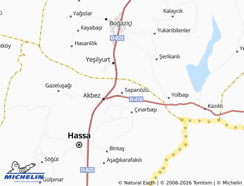 Mappa MICHELIN Sapanözü - ViaMichelin