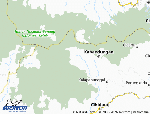 MICHELIN Cihamerang map - ViaMichelin