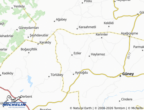 Mapa MICHELIN Eziler - ViaMichelin