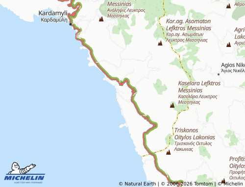 MICHELIN Kotroni map - ViaMichelin