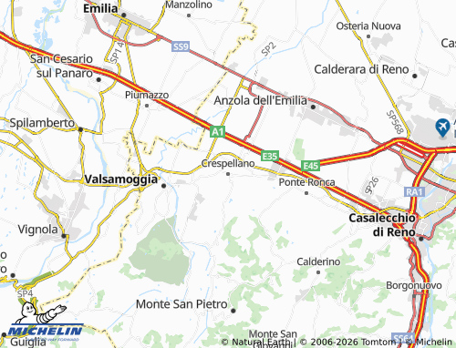Mappa MICHELIN Crespellano - ViaMichelin