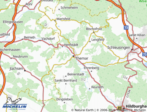 Mapa MICHELIN Themar - ViaMichelin