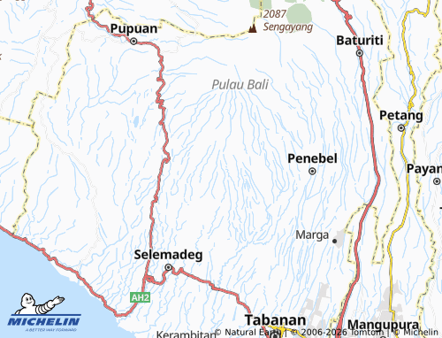 MICHELIN Dalang map - ViaMichelin