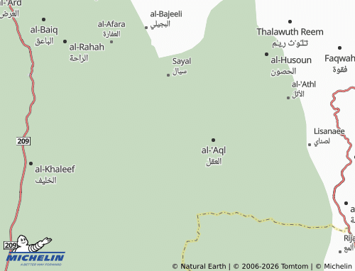 MICHELIN-Landkarte al-Majma'ah - ViaMichelin