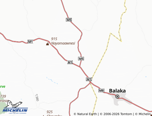 MICHELIN Kabwanzi map - ViaMichelin
