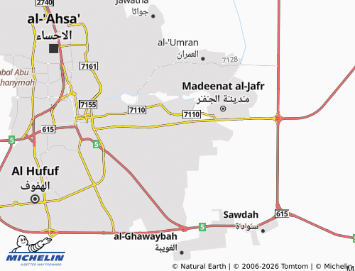 MICHELIN Ahad map - ViaMichelin