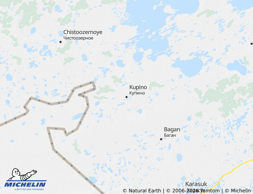 MICHELIN-Landkarte Kupinski Rajon - ViaMichelin
