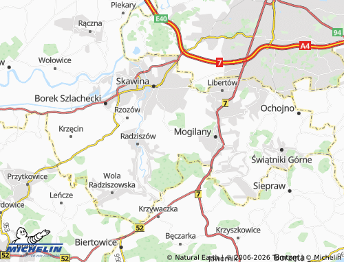 MICHELIN Buków map - ViaMichelin