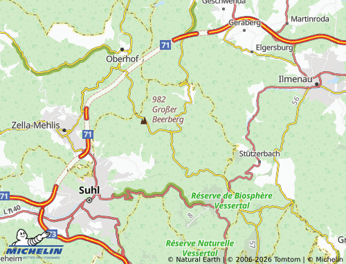 MICHELIN-Landkarte Schmücke - ViaMichelin