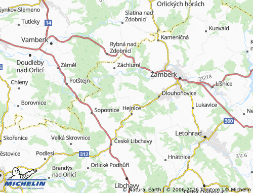 Mappa MICHELIN Česká Rybná - ViaMichelin