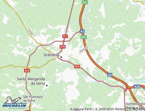 MICHELIN-Landkarte Aldeia da Justa - ViaMichelin