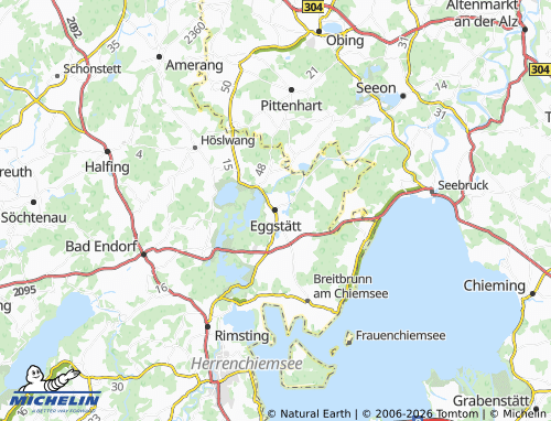 MICHELIN Eggstätt map - ViaMichelin