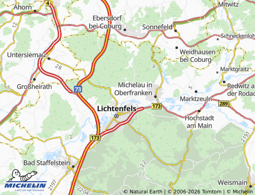 MICHELIN Schney map - ViaMichelin