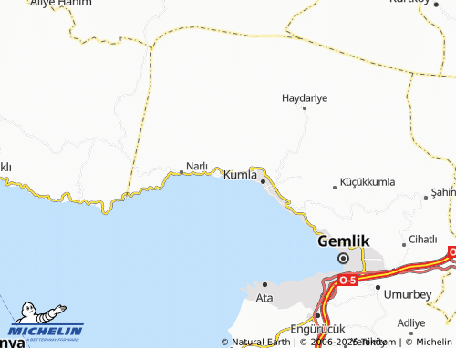 MICHELIN Karacaali map - ViaMichelin