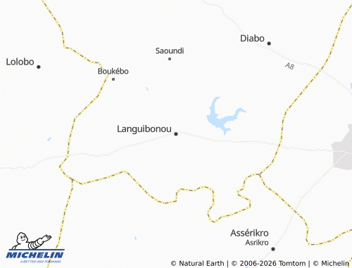 MICHELIN-Landkarte Languibonou - ViaMichelin