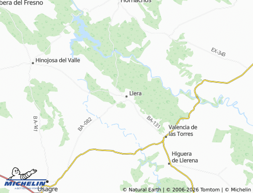MICHELIN Llera map - ViaMichelin