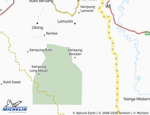 MICHELIN Kampung Benutan map - ViaMichelin