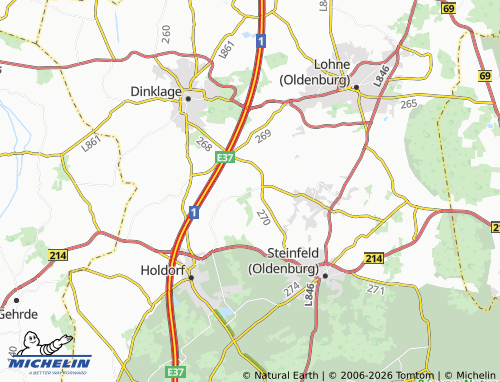 MICHELIN Borgerding map - ViaMichelin